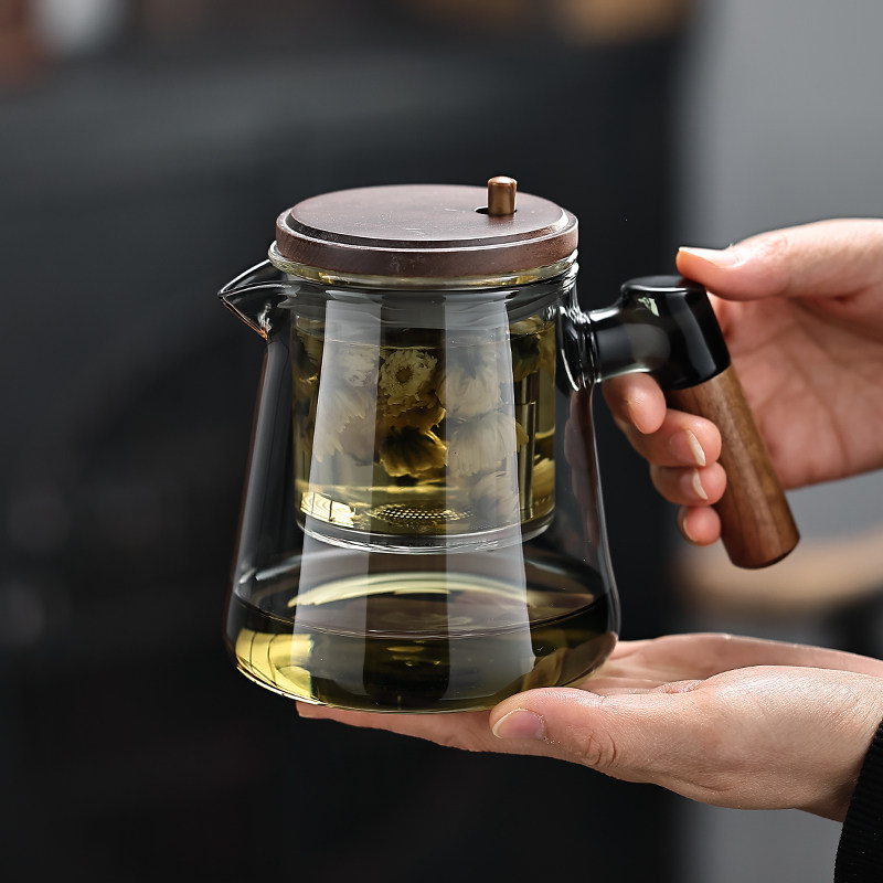 耐热加厚玻璃内胆飘逸杯普洱茶冲茶杯茶具一键茶水分离泡茶器家用