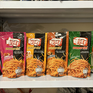 泰国711零食代购 BITEE虾条脆脆条咸蛋黄海苔冬阴功烧烤香辣海苔
