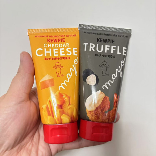 泰国711代购kewpie丘比黑松露酱芝士酱面包酱海鲜烤肉沙拉酱蘸酱