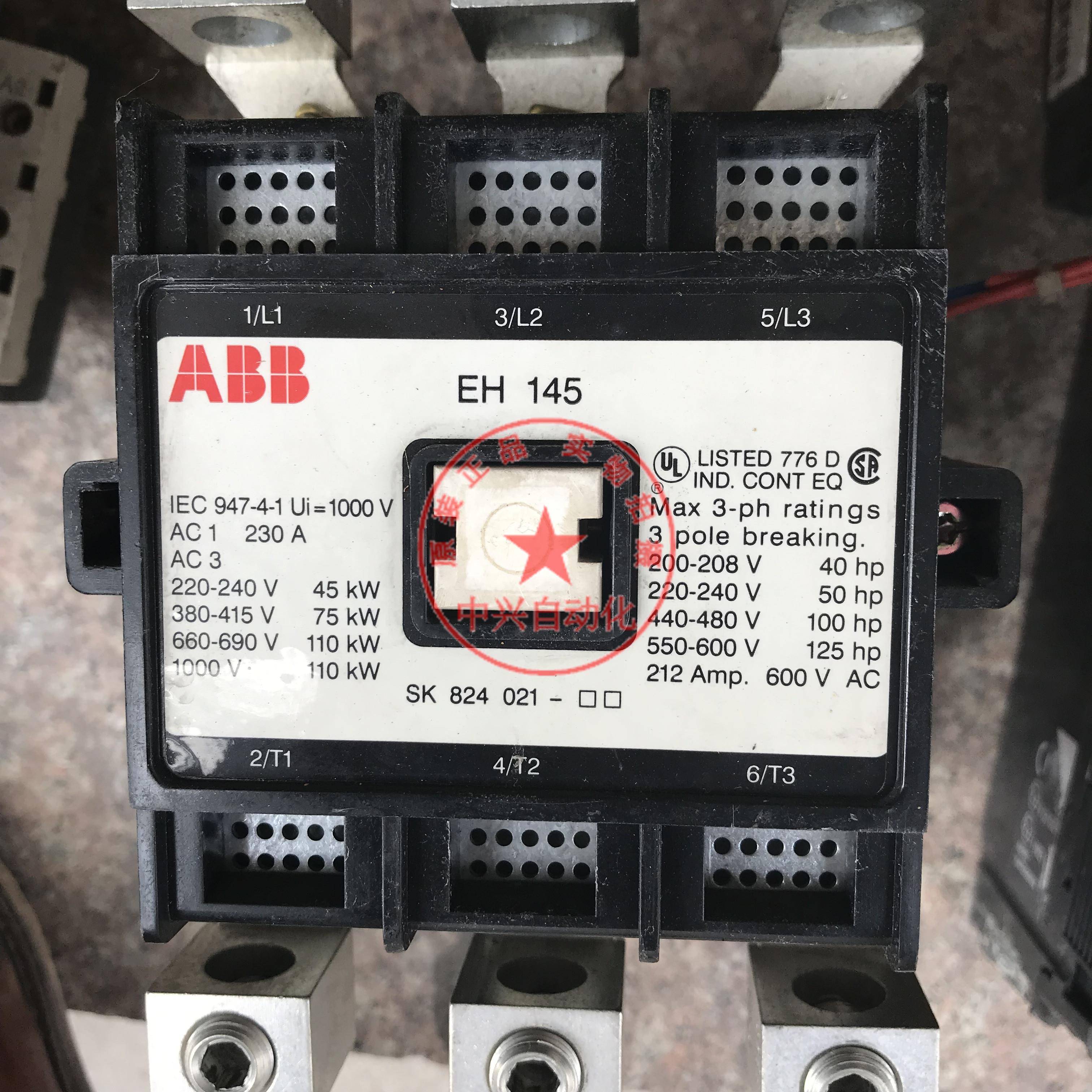 原装正品ABB交流接触器EH145-30-11 EH175-30-11