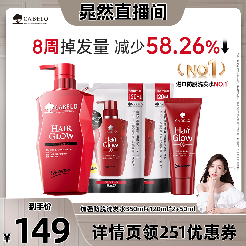 【晁然推荐】卡蓓诺防脱洗发水固发防脱精华蓬松控油洗发露进口