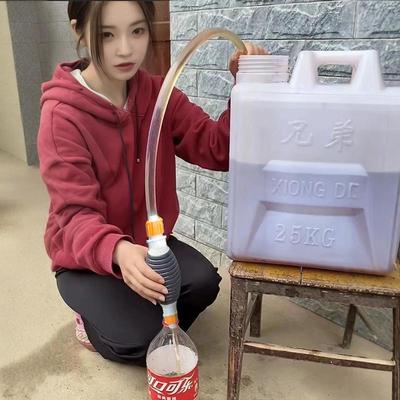 手动抽油神器鱼缸换水摩托车尿素软管子自吸抽水吸油管泵气囊换油