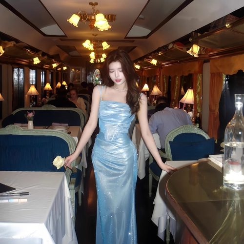 法式高级感宴会晚礼服裙