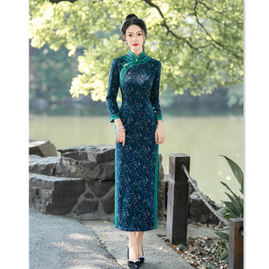 二小姐旗袍｜老上海复古中国风中老年女士妈妈旗袍2023冬季