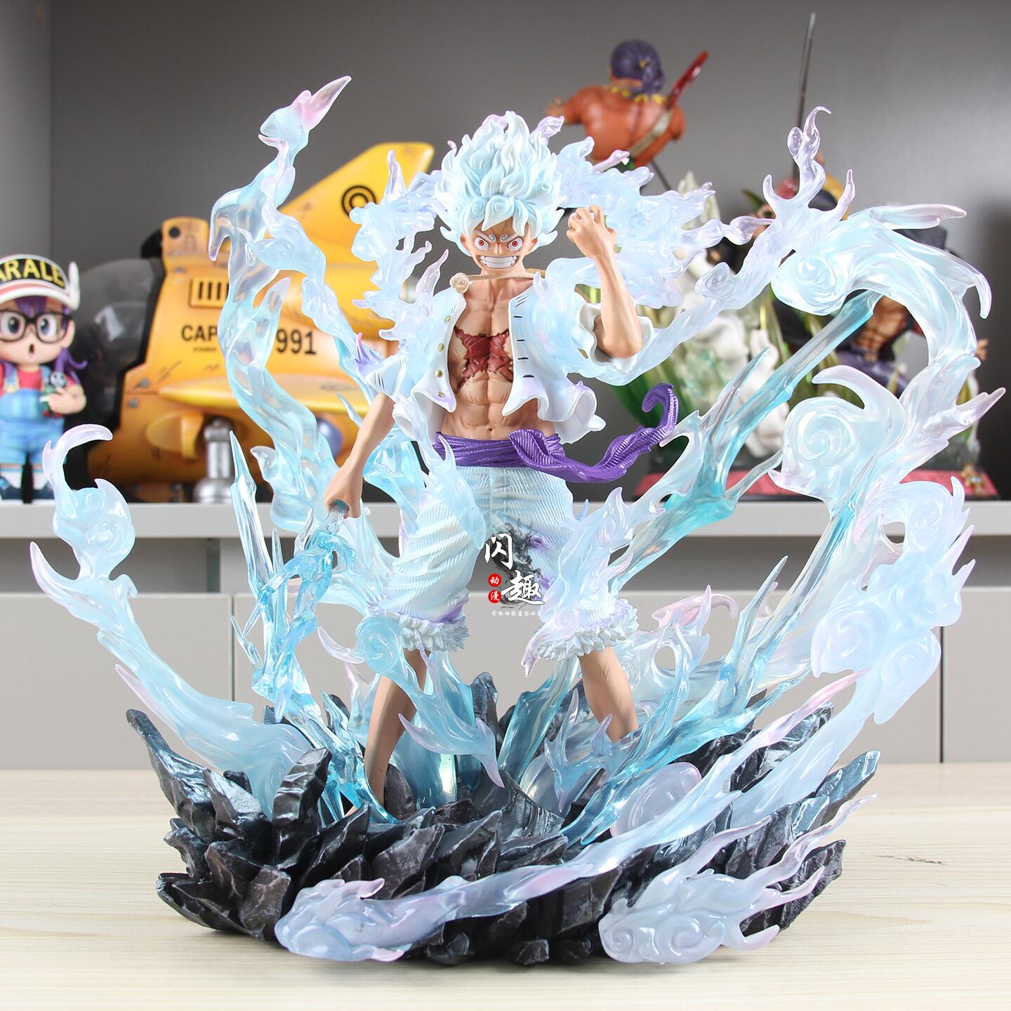 海贼草帽团动漫周边桌面摆件雕像哥JT爆气尼卡路飞GK手办潮玩模型