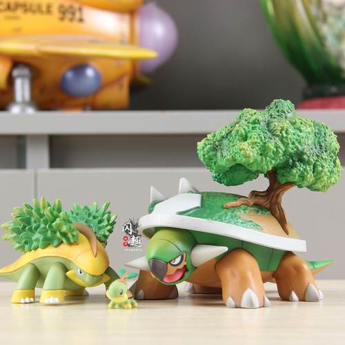 口袋神奇草苗龟树林龟土台龟进化组手办二次元动漫模型摆件礼物