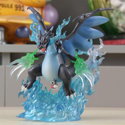 精灵宠物口袋神奇四叶草喷大火龙X黑龙X喷GK手办二次元动漫模型