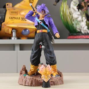 七龙珠动漫周边MRC特兰克斯双头雕GK手办未来战士超级赛亚人模型