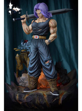 七龙珠动漫周边DYJ扛刀特兰克斯大特双头雕GK手办二次元摆件