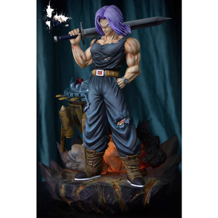 七龙珠动漫周边DYJ扛刀特兰克斯大特双头雕GK手办二次元摆件