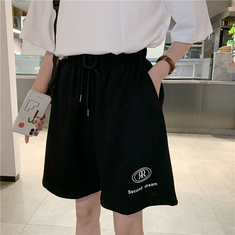 Real shot of Harajuku Korean version new loose Capris student summer casual shorts female