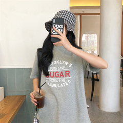 Real shot summer new Korean fashion short sleeve t-shirt female fashion student top