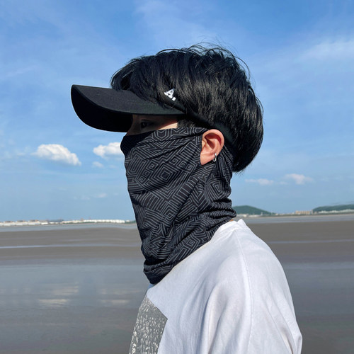 户外骑车透气防晒面罩面纱