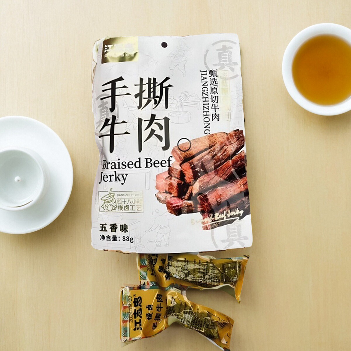 非遗特产江志忠手撕牛肉独立包装