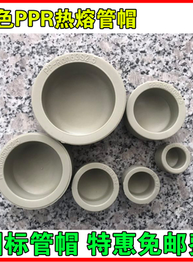 灰色4分PPR管帽6分25管堵324050637590110160水管闷头PPR水管接头