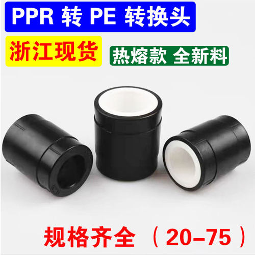 全塑PPR转PE转换接头水管配件