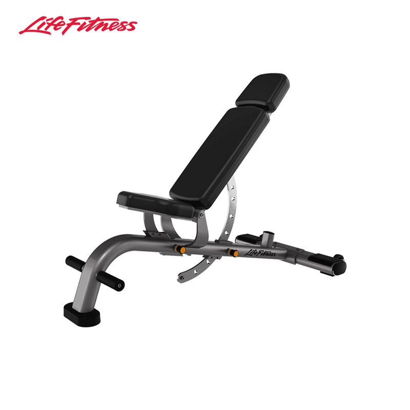 美国LifeFitness力健健身椅多角度可调节哑铃杠铃辅助健身器 进口