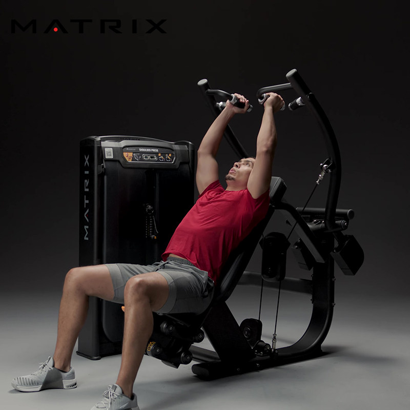 乔山Matrix商用Ultra推肩训练器G7-S23B锻炼增强三角肌肩部肌群