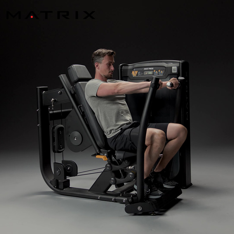 乔山Matrix商用Ultra坐姿推胸训练器G7-S13B上半身肌群健身房器材