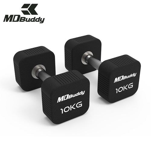 MDBuddy哑铃TPU包胶方形