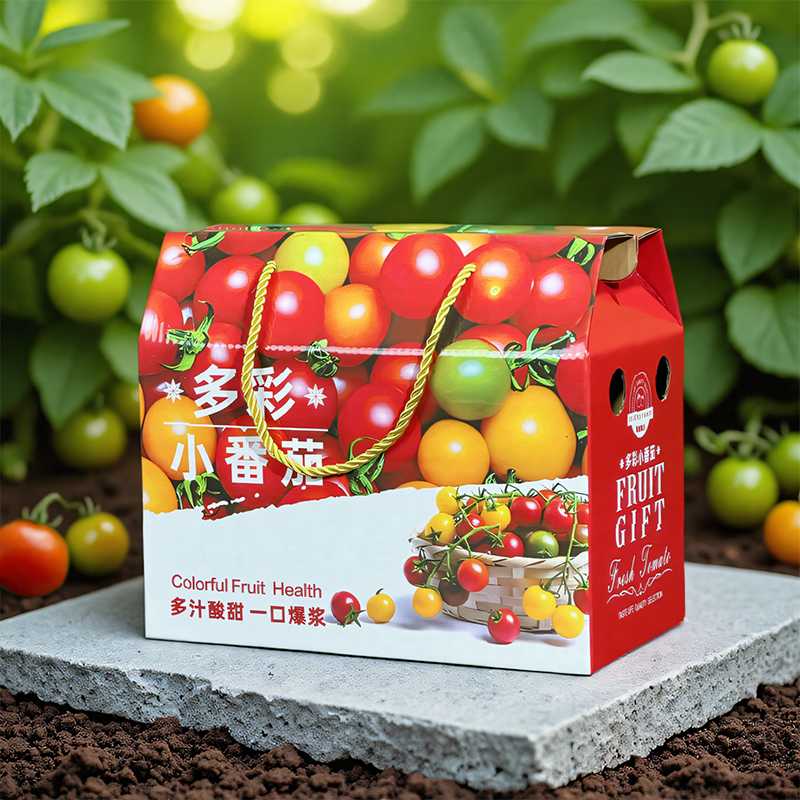 多彩小番茄包装盒普罗旺斯西红柿礼盒空盒千禧圣女果礼品盒批发