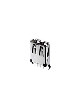 1734366-3 连接器 《 CONN RCPT USB2.0 TYPEA 4POS VERT    》