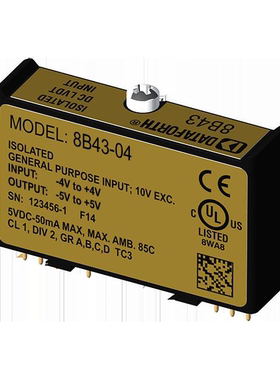 8B43-04 传感器，变送器 《 DC LVDT INPUT MODULE    》