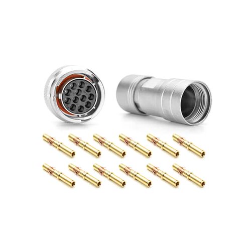RT061412SNH03SS-K  《 CONN PLUG FMALE 12POS GOLD CRIMP    》