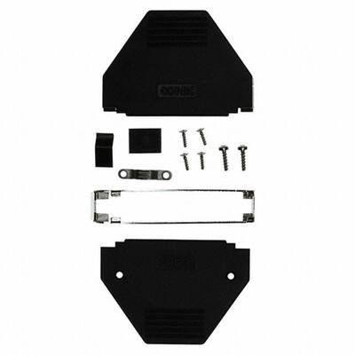 165X11309XE 连接器 《 CONN BACKSHELL 37P 45/180DEG BLK    》