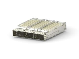 2170738-4 连接器 《 CONN QSFP28 CAGE 1X3 W/HSINK R/A    》