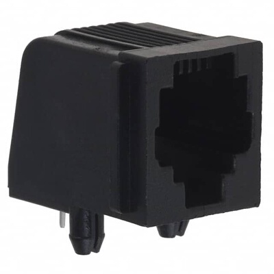 5520250-1 连接器 《 CONN MOD JACK 6P2C R/A UNSHLD    》