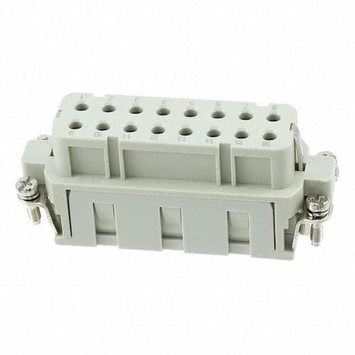 HA-016-FC 连接器 《 INSERT FEMALE 16+1GND CRIMP    》