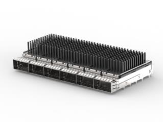 2170707-3 连接器 《 CONN QSFP28 CAGE 1X6 W/HSINK R/A    》