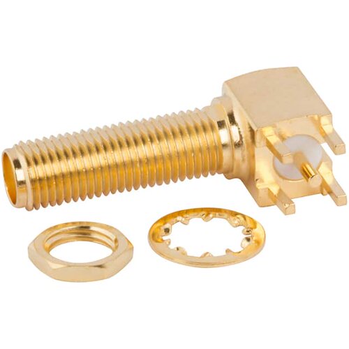 132203-16 连接器 《 SMA RIGHT ANGLE PCB JACK, THROUG    》