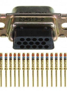 204513-2 连接器 《 CONN DSUB HD PLUG 15POS PNL MNT    》
