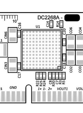 DC2268A-F 开发板 《 LTM4630A DEMO BOARD DUAL 18A OR    》