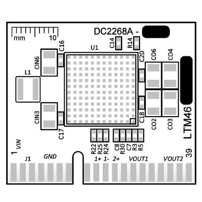 DC2268A-F 开发板 《 LTM4630A DEMO BOARD DUAL 18A OR    》