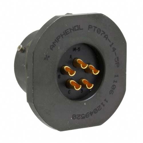 PT07A-14-5P 连接器 《 CONN RCPT MALE 5P GOLD SLDR CUP    》