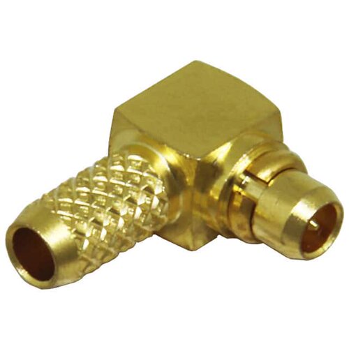 CONMMCX012 连接器 《 CONN MMCX PLUG R/A 50 OHM SOLDER    》