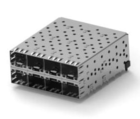 1658390-2 连接器 《 CONN SFP RCPT W/CAGE 2X4 160P RA    》