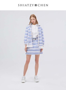 SHIATZY CHEN/夏姿·陈中国风女士时尚半身抽绳短裙132102