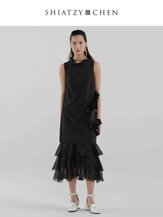 两件套连衣裙149015 夏姿·陈蜃缕系列无袖 SHIATZY CHEN