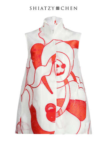 shiatzychen夏姿陈半透视背心