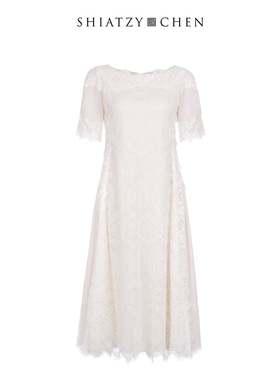 SHIATZY CHEN/夏姿·陈新中式真丝蕾丝连衣裙123165