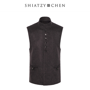 SHIATZY CHEN/夏姿·陈26年秋冬男式舞玉系列立领羊毛背心661564