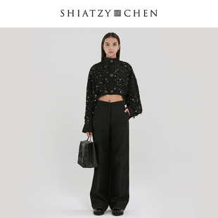 SHIATZY CHEN/夏姿·陈无边系列扣饰西装裤659473