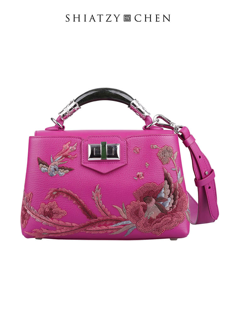SHIATZYCHEN刺绣玉镯提包