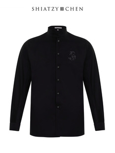 立领衬衫 SHIATZY 126261 中式 刺绣男式 CHEN 夏姿·陈新中式