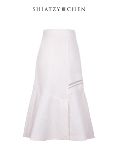 休闲过膝半身裙123632 夏姿·陈新中式 SHIATZY CHEN