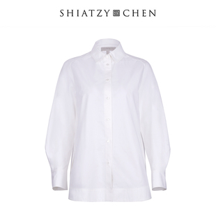 658751 夏姿·陈25年冬曲境系列纯棉翻领衬衫 SHIATZY CHEN
